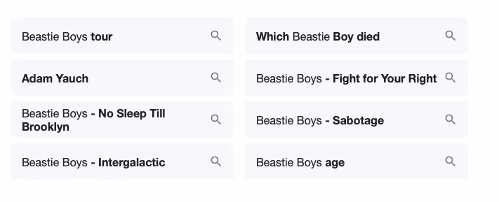 Use "People also search for" to help find user intent.