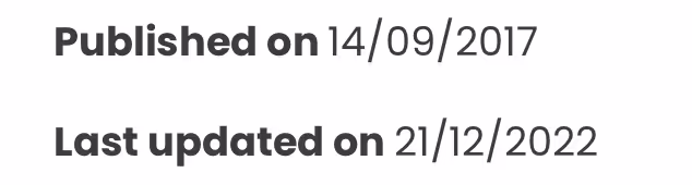 Example of evergreen content that's been updated.