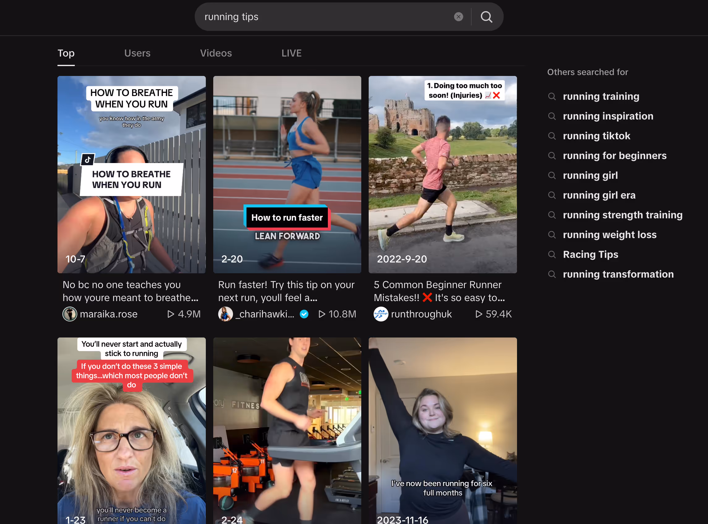 TikTok people also search for keyword research example
